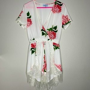 Teal & Tala Floral Romper